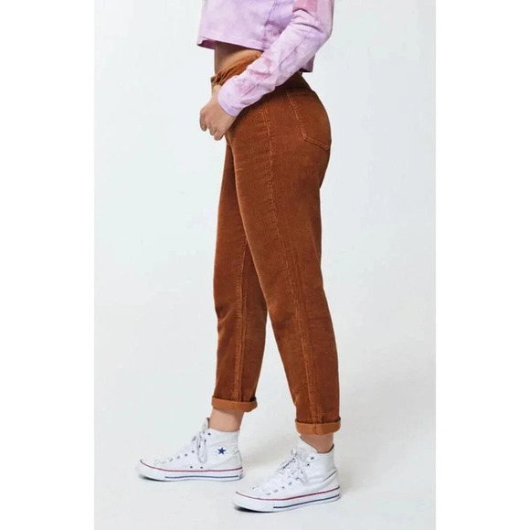 Pacsun Corduroy Mom Jeans Spice Size 27 - Picture 5 of 11